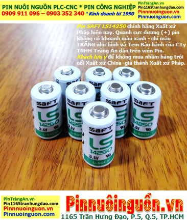 Saft LS14250, Pin nuôi nguồn PLC Saft LS14250 lithium 1/2AA 1200mAh chính hãng - Xuất xứ Pháp