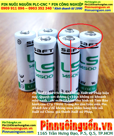 Saft LS14500, Pin nuôi nguồn PLC Saft LS14500 Lithium AA 2600mAh chính hãng - Xuất xứ Pháp
