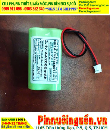 Pin sạc 2.4v-AA2000mAh, Pin sạc NiMh 2.4v-AA2000mAh, Pin sạc công nghiệp 2.4v-AA2000mAh chính hãng