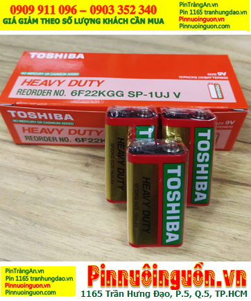 COMBO 1HỘP 10viên Pin 9v Toshiba 6F22KGG SP-UJV chính hãng _Giá 126.000đ/HỘP 10viên