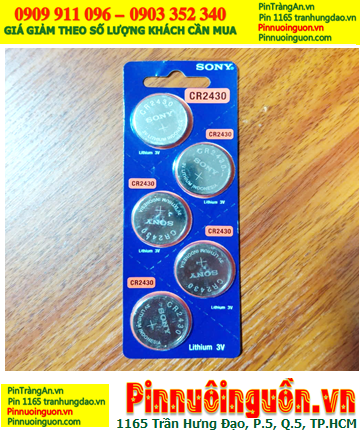 COMBO 01hộp 10vỉ=50 viên Pin 3V Lithium SONY CR2430 _Giá chỉ 1.540.000/Hộp 50viên