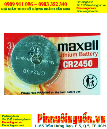 Maxell CR2450 Pin CR2450; Pin 3v lithium Maxell CR2450 chính hãng |HÀNG CÓ SẲN