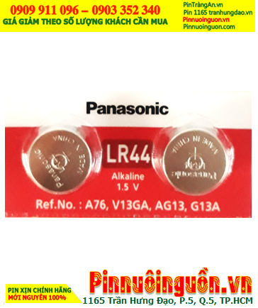 Pin A76 LR44 357 _Pin cúc áo 1.5v Alkaline Panasonic A76 LR44 357 (MẪU MỚI)