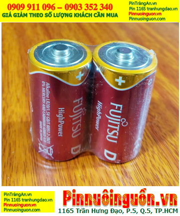 Pin Fujitsu LR20F(2S) ; Pin LR20F(2S); Pin đại D 1.5v Alkaline HIGH POWER Fujitsu LR20F(2S) Vỉ 2viên