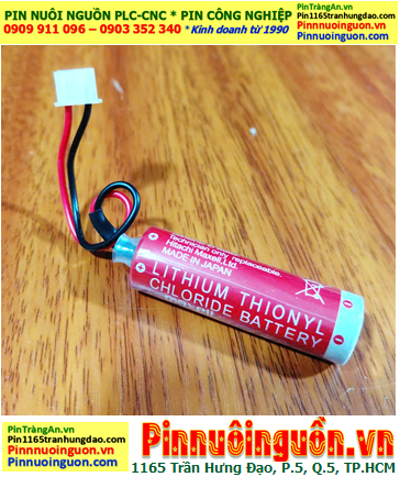 Maxell ER6C ASIA (Zắc PH2.54-3P); Pin nuôi nguồn PLC Maxell ER6C 3.6v AA 1800mAh Lithium Thionyl Chloride