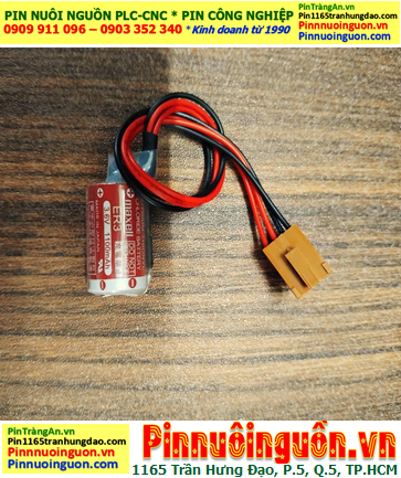 Maxell ER3 (ZẮC CẮM); Pin nuôi nguồn PLC Maxell ER3 lithium 3.6v 1/2AA 1100mAh _Xuất xứ Nhật