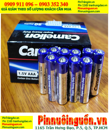 COMBO 01HỘP 40viên Pin AAA 1.5v Camelion R03 Heavy Duty chính hãng _Giá chỉ 97.000đ/ HỘP 40viên