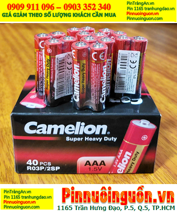COMBO 01hộp (20gói=40viên) Pin AAA 1.5v Camelion R03P-SP2R MẪU MỚI _Giá chỉ: 109.000 /Hộp 40viên