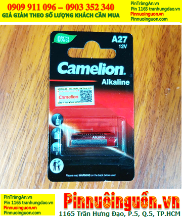 Camelion A27-BP1, Pin Remote 12v Alkaline Camelion A27-BP1 chính hãng (Vỉ 1 viên)
