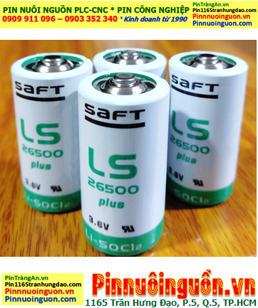 Saft LS26500 PLUS (Mẫu mới); Pin nuôi nguồn PLC Saft LS26500 Plus lithium 3.6v C 7700mAh _Xuất xứ Pháp