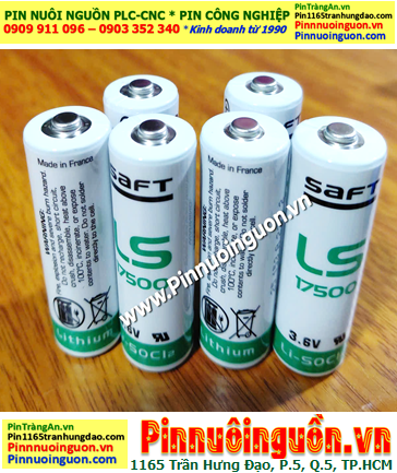 Pin Saft LS17500 _Pin LS17500; Pin nuôi nguồn PLC Saft LS17500 lithium 3.6v A 3600mAh _Xuất xứ Pháp