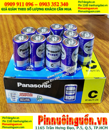 COMBO 1HỘP Pin trung C 1.5v Panasonic R14UT/2S Hyper (X.xứ Indonesia) _Giá chỉ 209.000đ/Hộp 24viên