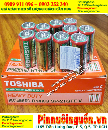 COMBO 1HỘP 24viên Pin trung C 1.5v Toshiba R14KG SP-2TGTE V chính hãng _Giá chỉ 195.000đ/ h 24viên