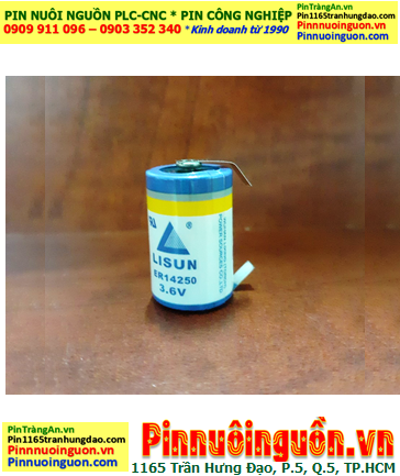 Lisun ER14250 (chân thép); Pin nuôi nguồn Lisun ER14250 lithium 3.6v 1/2AA 1200mAh chính hãng
