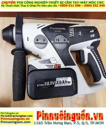 Pin máy khoan panasonic EZ7880 28.8v-3.0Ah, Nhận thay Pin máy khoan panasonic EZ7880 28.8v-3.0Ah