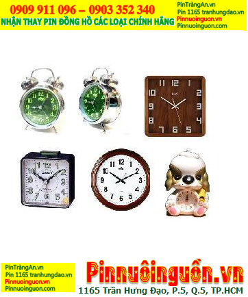 Pin đồng hồ báo thức các loại, Thay Pin đồng hồ báo thức các loại