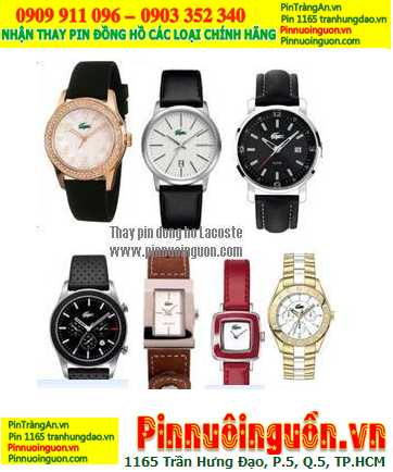 Pin đồng hồ Lacoste, Thay pin đồng hồ Lacoste