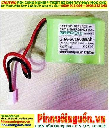 Pin sạc 2.4v-SC1600mAh, Pin sạc NiMh 2.4v-SC1600mAh, Pin sạc công nghiệp 2.4v-SC1600mAh chính hãng