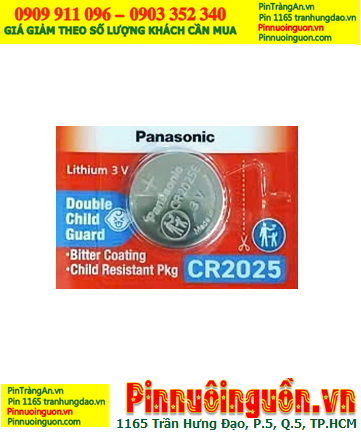 Pin CR2025 _Panasonic CR2025; Pin 3v lithium Panasonic CR2025 chính hãng (MẪU MỚI)