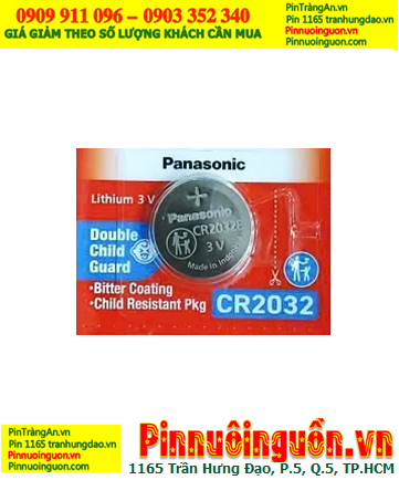 Panasonic CR2032; Pin nuôi nguồn PLC Panasonic CR2032 lithium 3V chính hãng (MẪU MỚI)