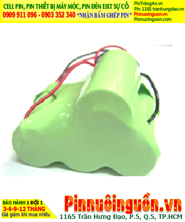 Pin đèn Exit thoát hiểm 4.8v C4500mAh; Pin đèn sự cố khẩn cấp 4.8v C4500mAh; Pin sạc NiMh NiCd 4.8v C4500mAh