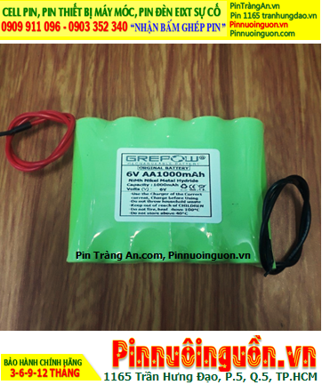 Pin sạc 6v AA1000mAh; Pin đèn Exit thoát hiểm 6v AA1000mAh; Pin đèn sự cố khẩn cấp 6v AA1000mAh; Pin sạc NiMh NiCd 6v AA1000mAh