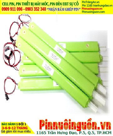 Pin đèn Exit 6v 4500mAh; Pin đèn khẩn cấp 6v 4500mAh; Pin đèn sự cố 6v 4500mAh; Pin sạc NiMh 6v 4500mAh