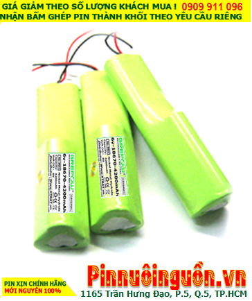 Pin đèn Exit thoát hiểm 6v 4000mAh; Pin đèn khẩn cấp 6v 4000mAh; Pin đèn sự cố chiếu sáng 6v 4000mAh; Pin sạc NiMh 6v 4000mAh