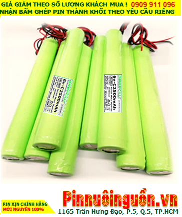 Pin đèn Exit 6V-C2500mAh, Pin đèn khẩn cấp 6V-C2500mAh, Pin đèn thoát hiểm 6V-C2500mAh| Bảo hành 1 năm - Có sẳn hàng