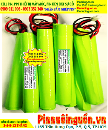 Pin đèn Exit 6V-SC3400mAh, Pin đèn khẩn cấp 6V-SC3400mAh, Pin đèn thoát hiểm 6V-SC3400mAh| Bảo hành 1 năm - Có sẳn hàng