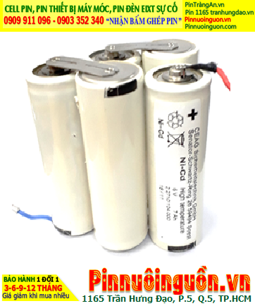 Pin đèn Exit thoát hiểm 6v D7000mAh; Pin đèn khẩn cấp 6v D7000mAh; Pin đèn sự cố 6v D7000mAh; Pin sạc NiMh 6v D7000mAh