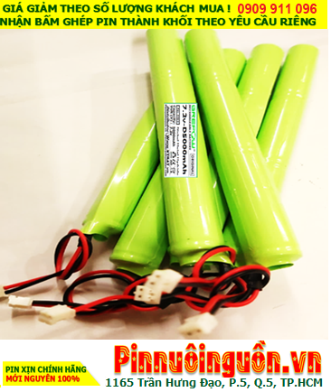 Pin sạc 7.2v-D5000mAh; Pin đèn Exit 7.2v-D5000mAh; Pin đèn Sự cố 7.2v-D5000mAh; Pin đèn thoát hiểm 7.2v-D5000mAh; Pin đèn khẩn cấp 7.2v-D5000mAh