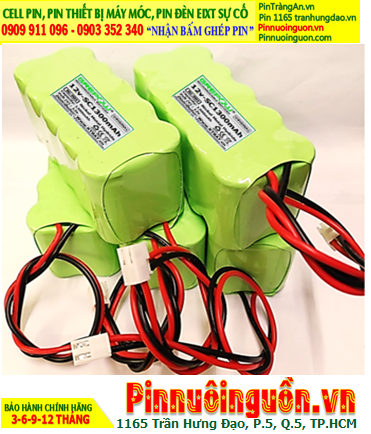 Pin sạc 12v SC1300mAh; Pin đèn Exit thoát hiểm 12v SC1300mAh; Pin đèn sự cố khẩn cấp 12v SC1300mAh; Pin sạc NiMh NiCd 12v SC1300mAh