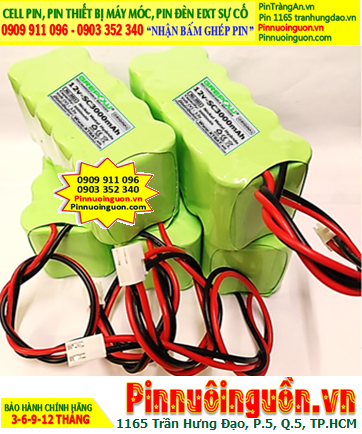 Pin đèn sự cố 12v-SC3000mAh, Pin đèn khẩn cấp 12VSC3000mAh, Pin đèn thoát hiểm 12VSC3000mAh, Pin đèn Exit 12VSC3000mAh| có sẳn hàng