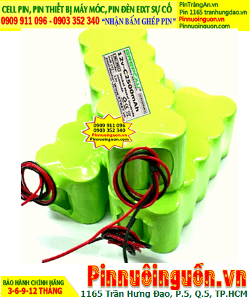 Pin đèn Exit 12V-C2500mAh, Pin đèn khẩn cấp 12V C2500mAh , Pin đèn sự cố 12V C2500mAh , Pin đèn thoát hiểm 12V C2500mAh | có sẳn hàng