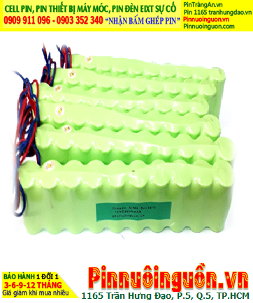 Pin sạc 14.4v-AA2000mAh, Pin đèn Exit thoát hiểm 14.4v-AA2000mAh, Pin đèn sự cố khẩn cấp 14.4v-AA2000mAh