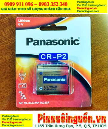 Panasonic CR-P2PA/1B, Pin 6v lithium Panasonic CR-P2, 2CP4036 /Xuất xứ Mỹ (USA) |TẠM HẾT HÀNG