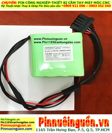 Pin sạc 9.6v-4000mAh, Pin sạc NiMh 9.6V-4000mAh, Pin GREPOW NiMh 9.6v-4000mAh chính hãng