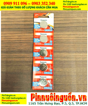 COMBO MUA 1vỉ 5viên Pin 3v Panasonic CR2032/5BE chính hãng  _Giá chỉ 58.000/ Vỉ