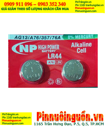 NP LR44 A76, Pin cúc áo 1.5v Alkaline NP LR44, A76 chính hãng (Giá /1viên)