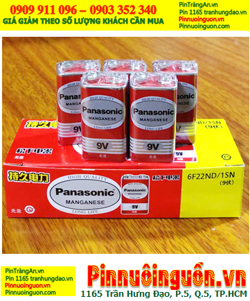 COMBO mua 01hộp=10viên Pin vuông 9v Panasonic 6F22DT/1S Hi-top _Giá chỉ 139.000đ/ Hộp 10viên