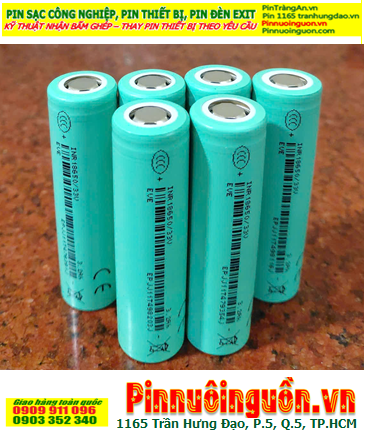 EVE INR18650/33V, Pin sạc 3.7v lithium Li-ion INR18650/33V (3200mAh, Dòng Xả Discharge 10A) chính hãng
