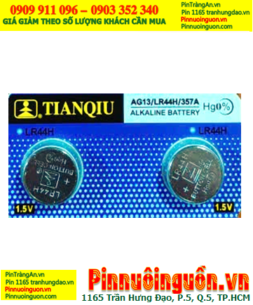 Pin AG13-LR44-357A; Pin cúc áo 1.5v Alkaline Tianqiu AG13-LR44-357A