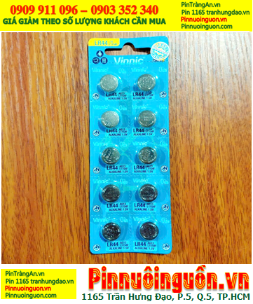 COMBO mua 01vỉ=10viên Pin VINNIC L1154F, AG13, LR44, A76 _Giá 29.000đ/vỉ 10viên