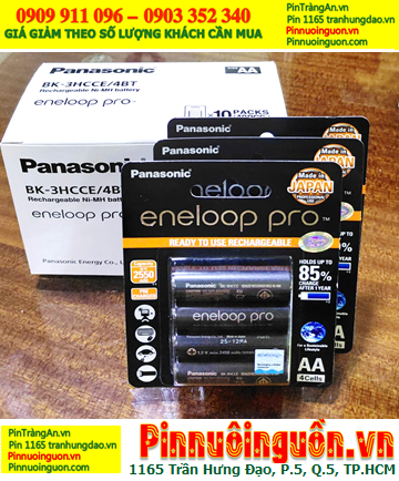 COMBO mua 01hộp (10vỉ=40viên) Pin sạc AA 1.2v Eneloop Pro BK-3HCCE/4BT (Nhật) _Giá chỉ 3.820.000/Hộp