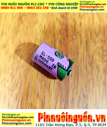Tadiran SL-550; Pin nuôi nguồn Tadiran SL-550 lithium 3.6v 1/2AA 900mAh chịu nhiệt cao đến 130°C, Xuất xứ Israel