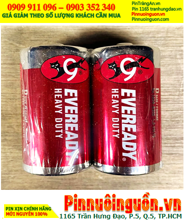 Eveready 1050-SW2; Pin D R20 1.5v Eveready 1050-SW2 Heavu Duty chính hãng (Gói PVC 2viên)
