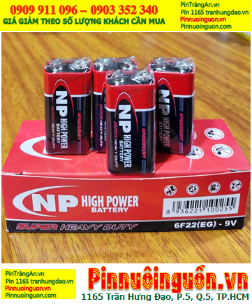 COMBO 01HỘP=10viên Pin 9v vuông NP 6F22 High Power _Giá chỉ 98.000 /hộp 10 viên