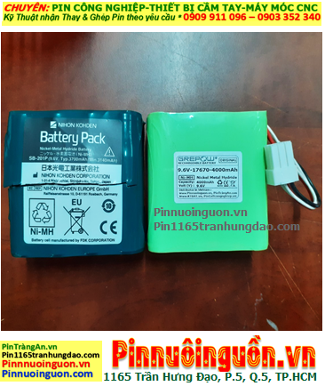 Pin máy điện tim NIHON KODEN SB-201P /Nhận thay Pin máy điện tim NIHON KODEN SB-201P