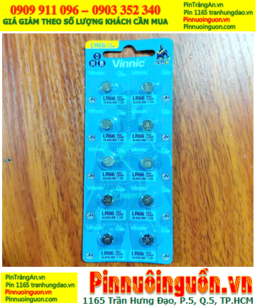 COMBO MUA 1vỉ =10viên Pin cúc áo 1.5v Alkaline VINNIC AG4, L626F, LR66, 376 _Giá chỉ 37.000/Vỉ 10viên